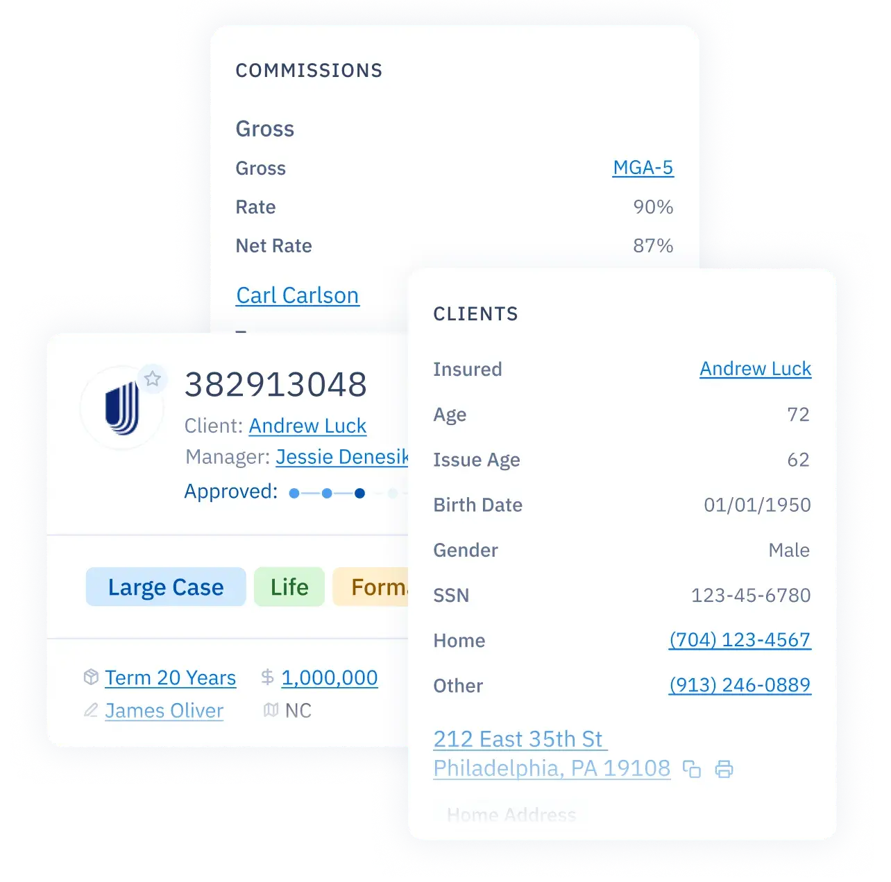 View all important case details.