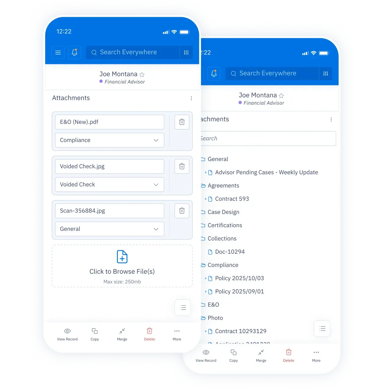 Attach all case files.